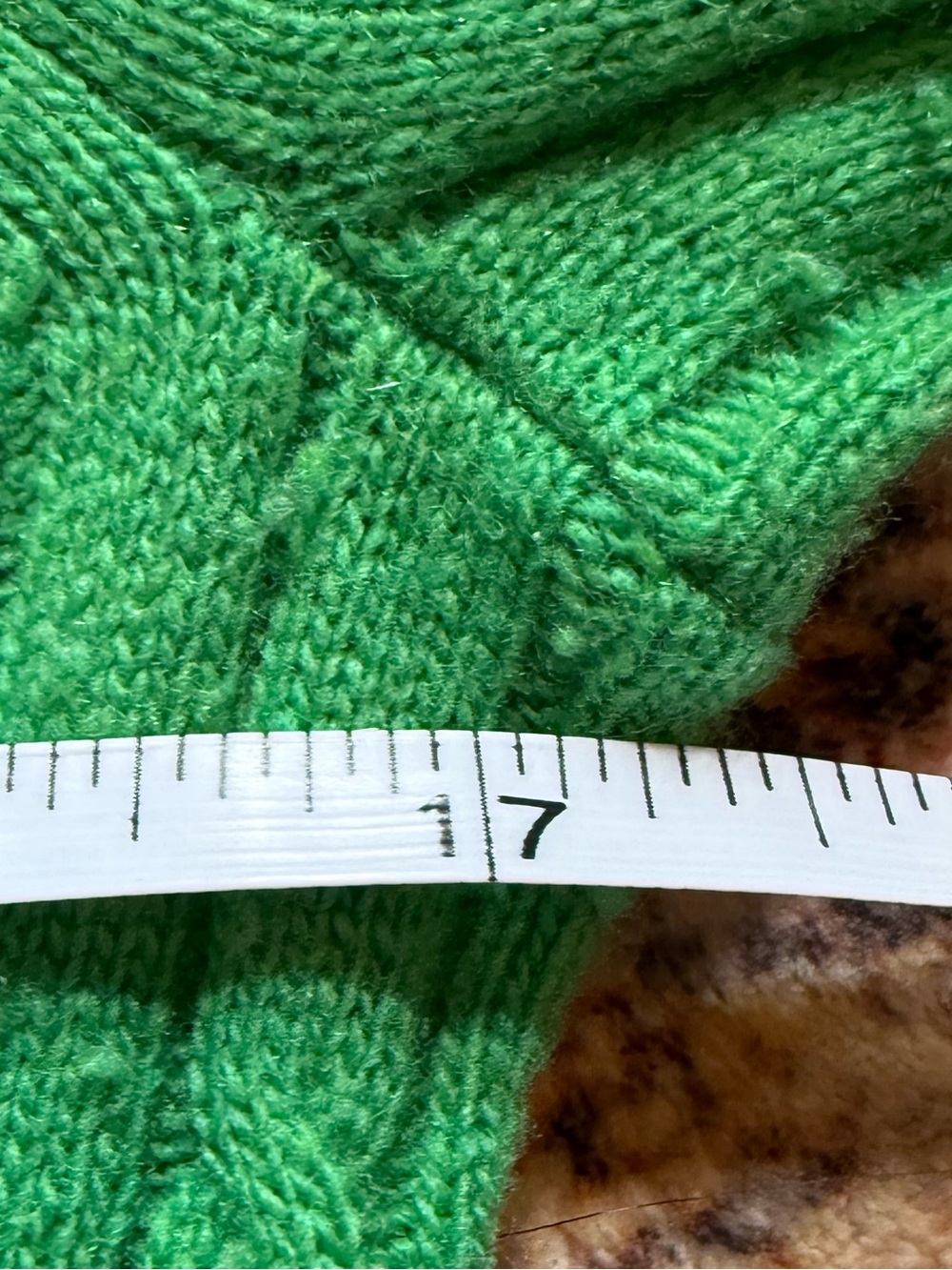 J.Crew Green Cable Knit Sweater Wool Cashmere Blend Crewneck Fitted Preppy Small - Picture 5 of 7